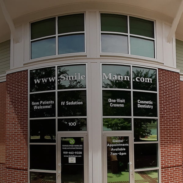 Charles Ashley Mann office front door